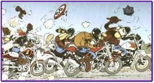 rouler en groupe en moto