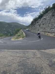 formation moto montpellier virage Cévennes trajectoires permis A2