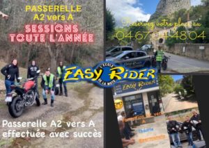 passerelle A2 vers A permis A formation moto après 2 ans de permis A2 Easy Rider